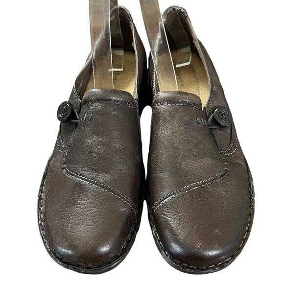 GH Bass & Co Womens Bradshaw Leather Brown Slip On Loafers Flats Comfort Shoes 9 - Picture 6 of 16